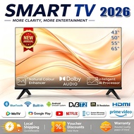 2026 Android Smart TV 43/50/55/65inci MYTV DVB-T2 Netflix YouTube USB*2 HDIMI*2 Rumah TV Streaming F