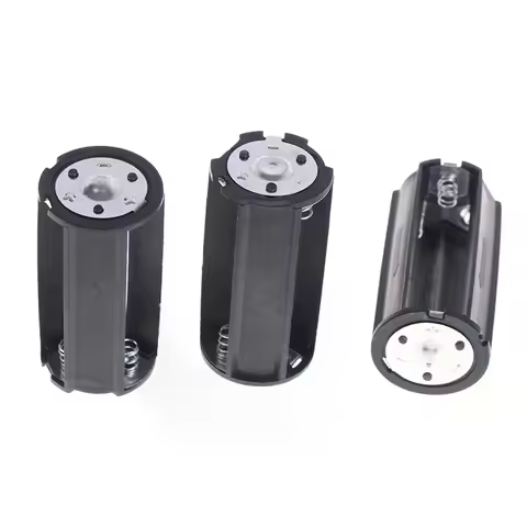 1/3Pcs AA to D Battery Adapter - 3x AA Cell Holder with Series Circuit for D-Size Battery Conversion