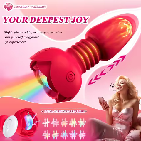 Wireless Bluetooth Voice-Activated LED Butt Plug APP Remote Control Telescopic Anal Vibrator Dildo M