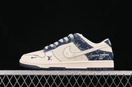 Nike SB Dunk Low LV聯名 藍白勾  低幫休閒板鞋 平底鞋 波鞋