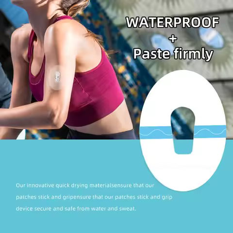 10/20/30Pcs Transparent Adhesive Patches Continuous Glucose Monitor Protection Premium Transparent O