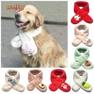 YOLANDA Dog Warm Scarf Cute Thermal products Adjustable Plush Dog Accessories