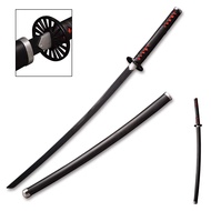 Carbon Steel Demon Slayer Sword Real Metal, Handmade Katana Anime Cosplay Sword, About 41 inches-ren