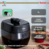 Tefal CY638 Multi Pressure Cooker Home Chef Smart Pro IH 5.0 Litre with 2 Pots CY638D Periuk Tekanan