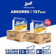 [Carton Deal] Scott Calorie Absorb Kitchen Towel Softpack - Superior Oil Absorption Kitchen Tissue
