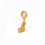 916/22K Yellow Gold Cinderella Heels Pendant (22K Gold Jewellery)