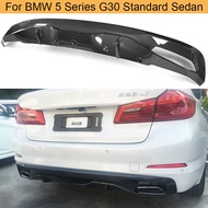 G30 Carbon Fiber Rear Bumper Diffuser Lip Spoiler for BMW 5 Series G30 Standard Sedan 4 Door 530i 54