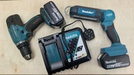 Makita 牧田 18V 電動電鑽 充電器 LED燈 套裝