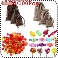 LIKE Jute Gift Bags Hessian Burlap Sack  Candy Organizer
