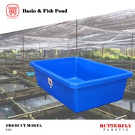 Plastic Rectangular Basin (200 LITRE) Plastic Water Tank / Plastic Fish Pond / Heavy Duty Storage Ta