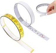 39 Inch Workbench Ruler, 2 Pcs Backed Adhesive Measure Tape Metal Measuring Tools Double Scale Stick