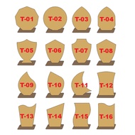 8 inches Acrylic Plaque | Elegant Trophy for School, Office, and Sports Events