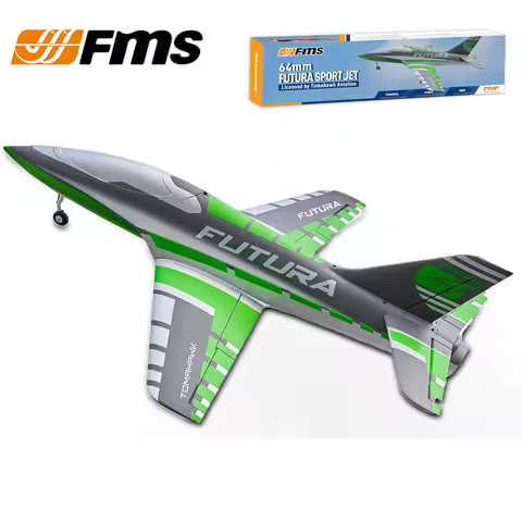 FMS RC Airplane 64mm Futura Tomahawk With Flaps Sport Trainer Ducted Fan EDF Jet 3 Color Model Hobby