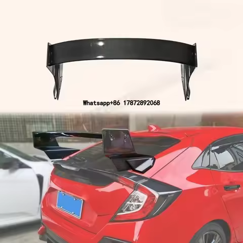For 17 Onwards Civic Type R FK8 Type M Rear Spoiler Carbon Fiber