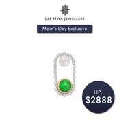 [Mom's Day Exclusive] Lee Hwa Jewellery Jade Diamond Pearl Pendant