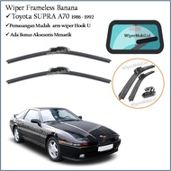 Frameless Wiper Banana Toyota Supra A70 1986 1987 1988 1999 1990 1991 1992