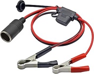 16AWG Cigarette Lighter Socket to Battery Alligator Clip Adapter Cable, Cigarette Lighter Female Soc