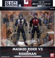 全新 SIC 18 幪面超人 V3 & Riderman 怪金剛
