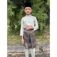 Samping Songket Kanak-Kanak  Black/Silver/Gold