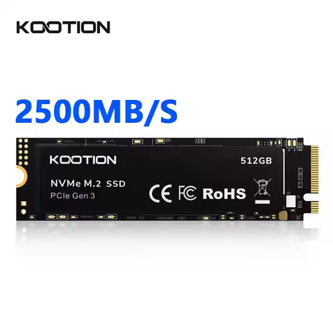 KOOTION Nvme M2 SSD 512GB 1TB 2TB M.2 SSD Nvme 2280 PCIe 3.0x4 Solid State Disk Internal Hard Drive 