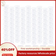 100-Pack Mini Plastic Paint Cups with Lids Paint Container Jars Clear Paint Storage Jars 0.5 Oz (25 