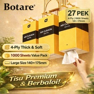 【27Pek】Botare Tisu Gantung 4-Lapis 1000 Sheets 140×175 mm Hanging Tissue Facial Besar Soft & Murah