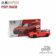 POP RACE × XCARTOYS 1:64 Honda本田CivicType-R (FL5)Red 红色