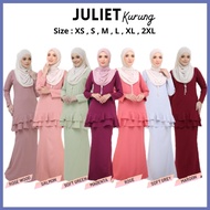 [ SIZE XS - 2XL ] KURUNG JULIET | BAJU RAYA 2022 BAJU KURUNG MODEN WANITA MUSLIMAH PLAIN SIMPLE MURA