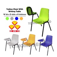 3V SU701HNA Tuition Study Chair With Writing Pad Table / Student Chair /Kerusi  Meja Pelajar