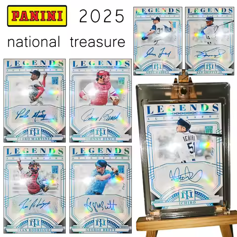 SPORTS 2025 baseball national treasure GEOGRE BRETT PEDRO MARTINEZ ICHIRO NOLAN RYAN LEGENDS homemad