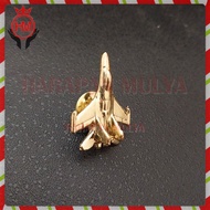 F16 Miniature Airplane Pin Brooch - F16 Airplane Pin - Harapan Mulya