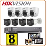 Hotdeal 4K 8MP Hikvision 8 Channel CCTV System With Camera - Hikvision 4K 8MP CCTV System CCTV Camer