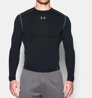 貝斯柏~UA UNDER ARMOUR CG 內裡刷毛強力伸縮型圓領長袖緊身衣1265650-001超低特價$1750元