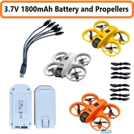 Original Drone Spare Parts Propellers and Battery 3.7V 1800mAh with  5 in1 USB Type-C Charger Propel