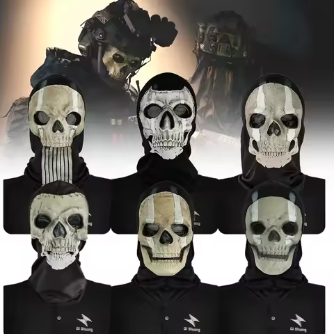 Game Call Of Duty Simon Riley Cosplay Ghost Mask Horror Full Face Skull Helmet Adult Skeleton Masks 