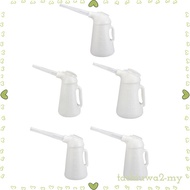 [TachiuwadaMY] Oil Jug with Spout Durable Oil Measuring Jug White Ergonomical Handle Leakageproof Oi