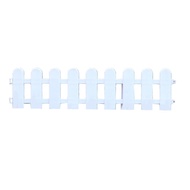 Decorative White Garden Fence for Plant Borders and Ornamental Grass Easy to Install (50×30cm / 19.7