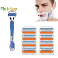 [Eighth] Universal 5-Ply Manual Razor Blade Orange Blade 5-Ply Razor Men's Razor [Preferred]