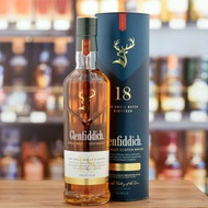 GLENFIDDICH 18 FOREIGN WINE BOTTLE, [BOTTLE NECK COVER INCLUDED]