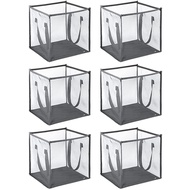 6 Pcs Popup Laundry Hamper Small Collapsible Laundry Baskets with Handles, Portable Mesh Laundry Ham