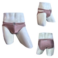 SW264 กางเกงว่ายน้ำเซ็กซี่ ผ้าสีพื้น มีอะไหล่และซับในหน้า Awesome sport