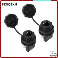 BZUQEXH 2PCS RJ45 Adapter, IP67 RJ45-180° RJ45 Connector, Durable Waterproof 180 Degree Connector Ha