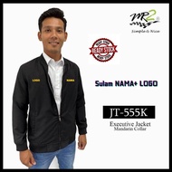JACKET KURTA KOLAR/MANDARIN KOLAR LENGAN PANJANG WARNA HITAM JENAMA MR2 JT-555K