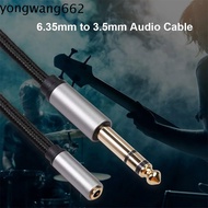 JERON Audio Cord Headphone Jack Headphone Plug 6.35 Male to 3.5mm Female Microphone AUX Converter Co