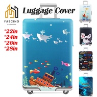 【SG】Luggage Cover Cute Dog Giraffe Travel Suitcase Protector Dustproof 22in 24in 26in 28in