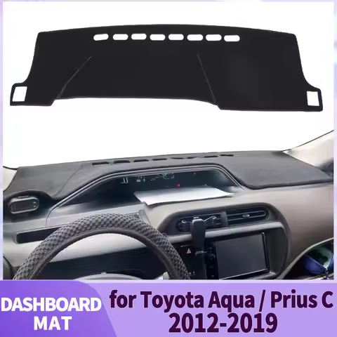 fit for Toyota Aqua Prius C NHP10 2019-2012 Accessories Dashmat Dashboard Cover Pad DashMat Sunshade