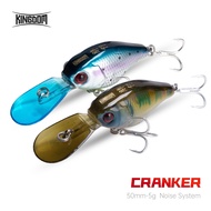 Kingdom Crank Minnow Fishing Lure 50mm 5g Sinking Fishing Wobbler Hard Crankbait For Seabass Perch C