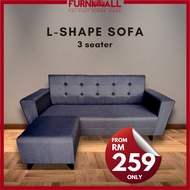 Furnimall L Shape Sofa/sofa fabric/sofa 3 seater/Sofa 3 L/sofa kain/沙发