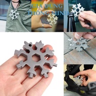 MULTI-FUNCTIONAL KEYCHAIN WITH SNOWFLAKE-SHAPED SCREW