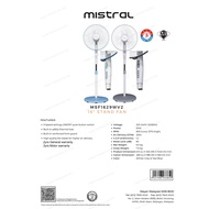 READY STOCK  MISTRAL MSF1629WV2 16" Stand Fan (Grey/Blue) Random Colour